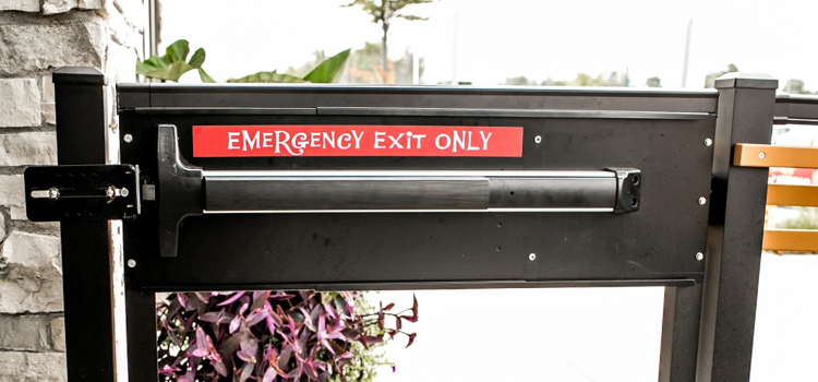 emergency push bar installation in Walnut Park