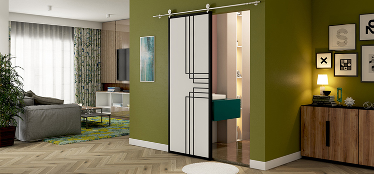 sliding bathroom door installation in Walnut Park
